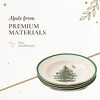 Spode Christmas Tree 9" Soup Plate (Set of 4) – Stoneware Bowls with Festive Tree Design & Green Rim – Microwave & Dishwasher Safe - 4 of 4