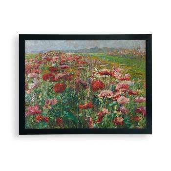 12" x 16" Blooming Poppy Olga Wisinger-Florian Frame Wall Art - Deny Designs
