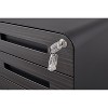 Kumasinova 3-Drawer Rolling File Cabinet with Lock,Mobile Office Storage Cabinet for Home Office,Heavy-Duty Metal Frame,330 lbs Capacity - 4 of 4