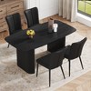 5-Piece Dining Set with MDF Table and 4 PU Chairs - 2 of 4