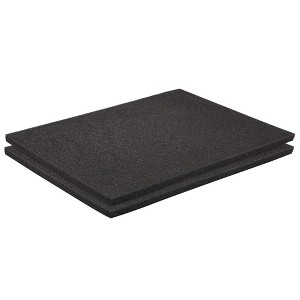 Okuna Outpost 2-Pack Packing Foam Sheets - 16x12x0.5 Customizable Polyurethane Insert Pads for Tool Case Cushioning, Crafts (Black) - 1 of 4
