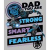 Girl's Marvel Black Panther Dad You are Strong Smart Fearless T-Shirt - image 2 of 4