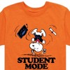 Boys' - Peanuts - Snoopy Flipping Student Mode Off Short Sleeve Graphic T-Shirt - 2 of 4