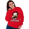 Funny Christmas Santa Bear Pun Sweatshirt for Men or Women Brisco Brands - 4 of 4