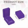 Unique Bargains Velvet Organizing Jewelry Storage Necklace Pendant Boxes 2 Pcs - 2 of 4