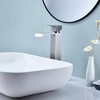 ChicFurnit Bathroom Sink Faucet Waterfall Spout Single Handle for Stylish Vanity Sink, Silver and Gray, 13.58"*8.07"*2.75" - 2 of 4