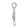 Black Bow Jewelry Sterling Silver and Cubic Zirconia Angel Pendant - 2 of 4