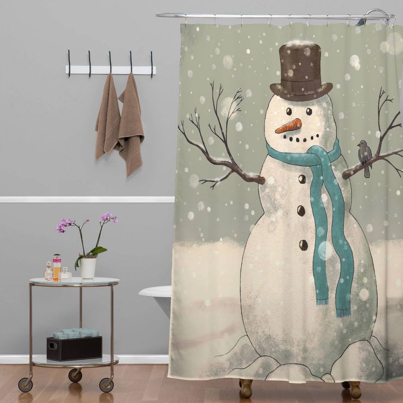 Snowman Shower Curtain - Deny Designs, 3 of 6