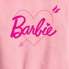Boys' - Barbie - Barbie Arrow Heart Logo Graphic Long Sleeve Fleece Sweatshirt - 2 of 3