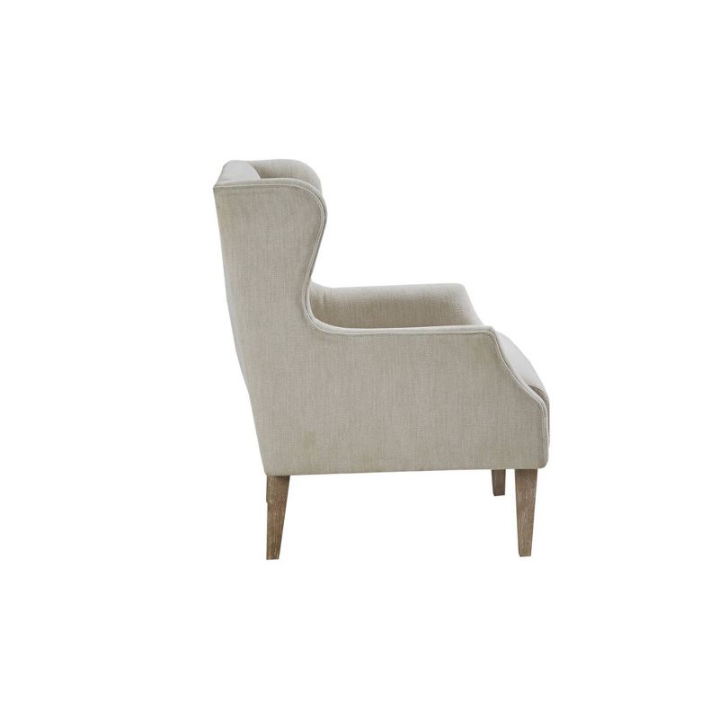Malcom Wing Back Accent Chair Taupe - Martha Stewart, 4 of 8