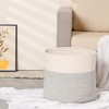 Unique Bargains Handcrafted Odorless Cotton Rope Breathable Portable Storage Basket 1 Pc - 4 of 4