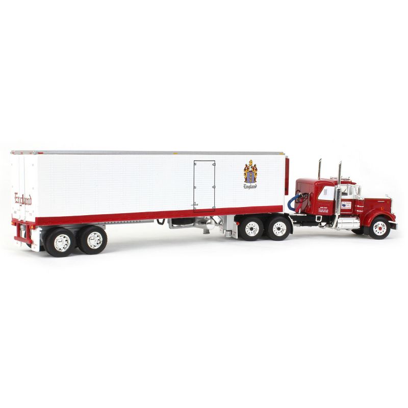 First Gear DCP 1/64 Kenworth W900A 36in Sleeper & 40 Ft. Vintage Reefer, CR England 60-0936, 3 of 6