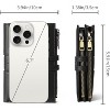 Wikineon Small Wallets for Women RFID Blocking Leather Trifold Clutch Wallet Credit Card Holder Wallet Card Case Purse with ID Window - 4 of 4