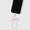 Anna-Kaci Beaded Keychain with Lace Bow and Pearl Accents - 3 of 4