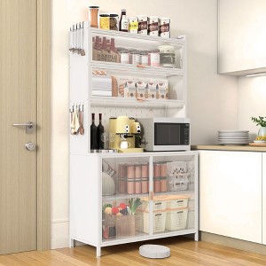 Kumasinova 73"Tall Kitchen Pantry Cabinet,6-Tier Hutch Cabinet with Pegboard,Adjustable Kitchen Cabinet,Anti-Tip Design,50lb Max Per Shelf - 1 of 4