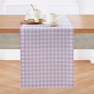 Solino Home Linen Gingham Check Table Runner - 1 of 4