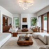 Modern LED Semi Flush Ceiling Light with 3 Color Modes, Dimmable Brightness and Remote Control for Bedroom, Kids Room, Apartment, or Loft - 4 of 4