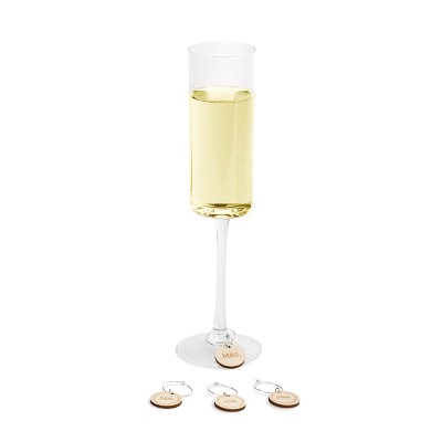 DEMDACO Mrs. Champagne Toasting Glass & Tag Set Clear