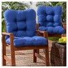 Kensington Garden 2pc 21"x21" Outdoor Seat and Back Cushion Set - 2 of 4