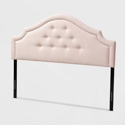 Full Cora Velvet Headboard Pink Baxton Studio Target