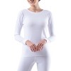 Fruit of the Loom Women's and Plus Long Underwear Waffle Thermal Tops, 2-Pack - 3 of 4