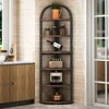 Hommoo 6-Tier Corner Shelf, 71 inch Tall Corner Bookshelf for Small Space - 2 of 4