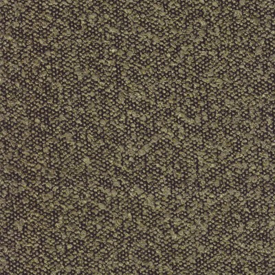 Dark Brown Boucle Round Accent Ottoman