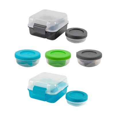 Salad Dressing Container to Go Small Food Storage Containers with Lids 