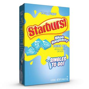 Starburst Zero Sugar Blue Raspberry Drink Mix - 6ct Packets