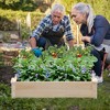 Costway Raised Garden Bed Fir Wood Wooden Square Wood Planter Box for Flower Outdoor - 4 of 4