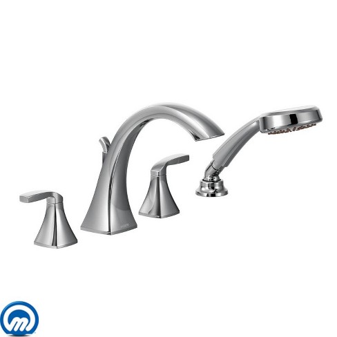 Moen T694 Voss Deck Mounted Roman Tub Filler Trim With Personal