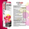 FITAID ZERO Fruit Punch, 5 Calories, Keto-Friendly, Number 1 Post-Workout Recovery Drink, Zero Sugar, BCAAs, Glucosamine 12 Fl Oz (Pack of 24) - 3 of 4