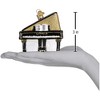 Old World Christmas Glass Blown Ornament for Christmas Tree, Baby Grand Piano - 4 of 4