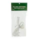 Department 56 Villages Single Light Replacement Cord  -  One Light Cord With Bulb 58 Inches -  Village Accessories  -  99028  -  Wire  -  White