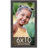 PosterPalooza | Photo Size Shabby Chic Black Picture Frame - UV Acrylic, Foam Board Backing, Hanging Hardware - 2 of 4