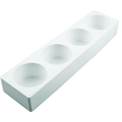 Silikomart Translucent Silicone Cylinder Mold, 4 Cavities 3-1/8" x 1-3/4" High