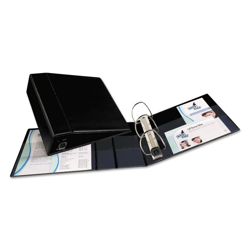 Avery Heavy-Duty Binder with One Touch EZD Rings 11 x 8 1/2 4" Capacity Black 79984, 1 of 8