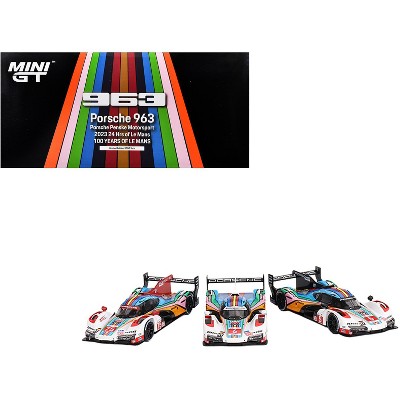 Porsche 963 "Porsche Penske Motorsport" 24 Hours of Le Mans (2023) Set of 3 Cars Limited Ed 1/64 Diecast Model Car by Mini GT