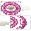 Unique Bargains Retro Lace Embroidered Polyester Placemat 2 Pcs - 3 of 4