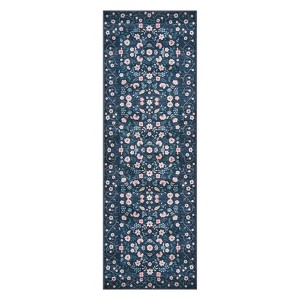 Washable Floral Rugs for Living Room Area Rugs Non Slip Low Pile Carpet for Office Bedroom Kids Room Bedside - 1 of 4