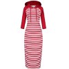 BLUEMING Womens 3/4 Long Sleeve Maxi Hoodie Dress Casual Pocket Slim Pullover Sweater Dress Travel Outfits - 4 of 4