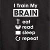 Boys' - Instant Message - I Train My Brain Graphic Long Sleeve Fleece Sweatshirt - 2 of 4