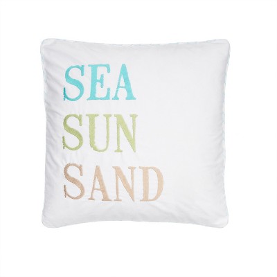 Biscayne - Sea Sun Sand Pillow - Multicolor - Levtex Home