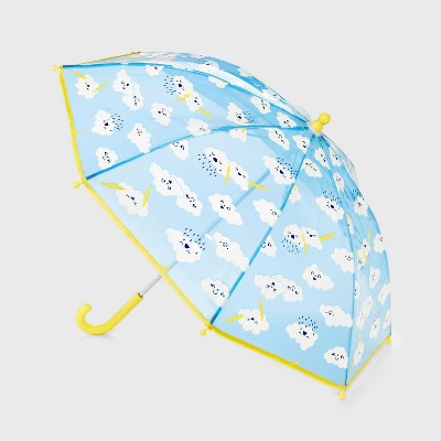 Toddler Boys' Cloud Stick Umbrella - Cat & Jack™: Polyethylene Shell, Plastic Handle, 22" Length