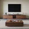 Etelifrank Modern 62.99"-94.5" Extendable TV Stand With Storage Cabinets - 2 of 4