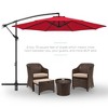 Best Choice Products 10ft Offset Hanging Outdoor Market Patio Umbrella w/ Easy Tilt Adjustment - 2 of 4