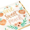 Sparkle and Bash 50 Pack Sweet Peach Paper Napkins for Baby Shower, Birthday Party Supplies (6.5 in) - 4 of 4