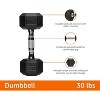 Rubber Encased Hex Dumbbell, Hand Weight for Home Gym Strength Training and Fitness Workouts - 3 of 4