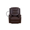 Bonded Leather Zero Gravity Power Recliner with Massage, Heat, USB Ports and Phone Holder - 3 of 4