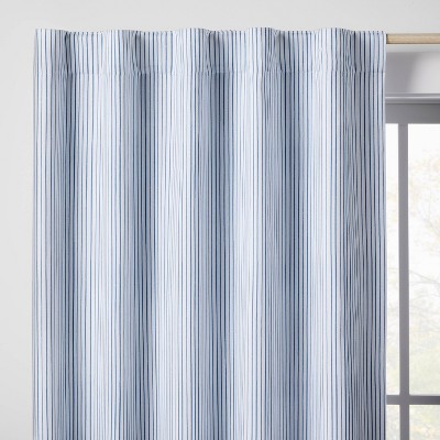 Light Blue Striped Curtains Target, Blue And Beige Striped Curtains